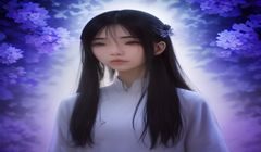 男性用户在台灯下用手机对比多个推特福利姬创作者账号，桌面整洁有序